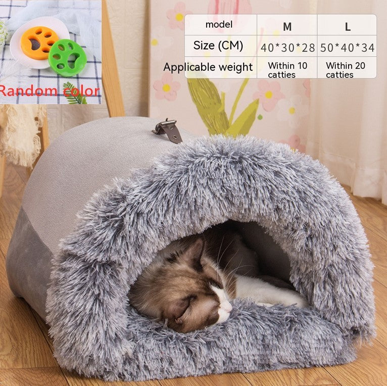 Autumn/Winter Portable Pet Nest | Cozy Dog & Cat Bed
