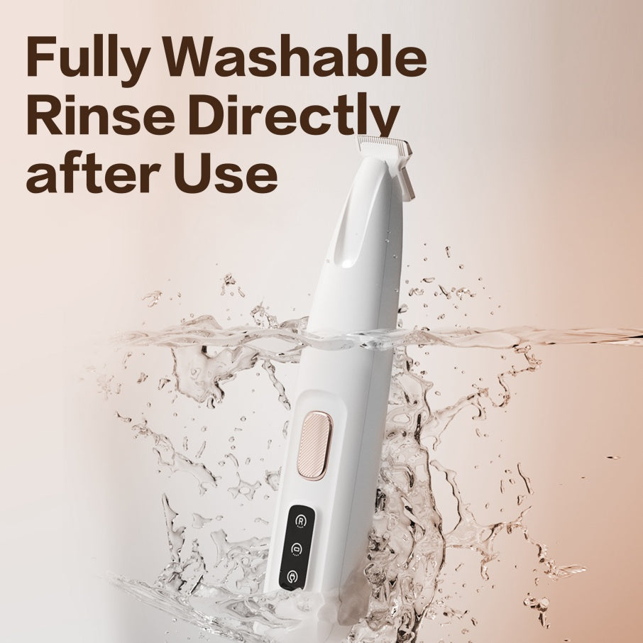 Rechargeable Pet Hair Trimmer | LED Precision & Waterproof