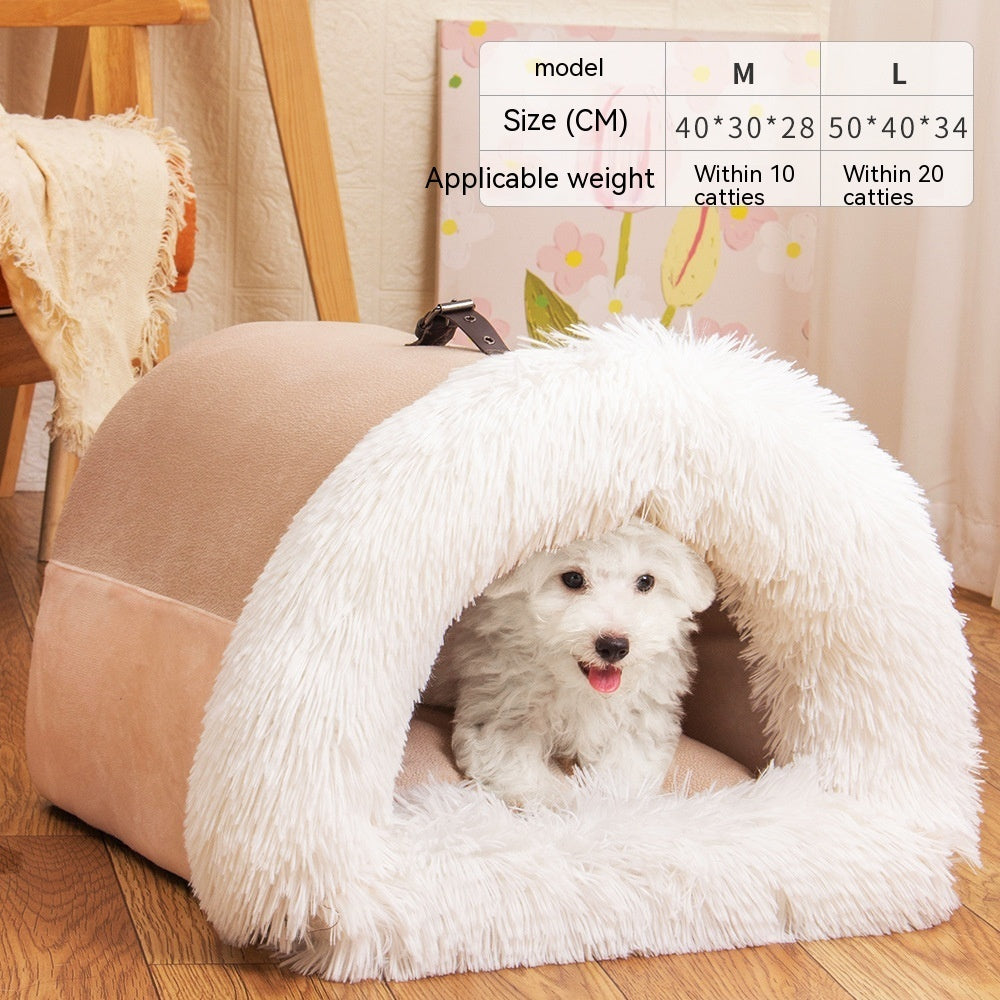 Autumn/Winter Portable Pet Nest | Cozy Dog & Cat Bed