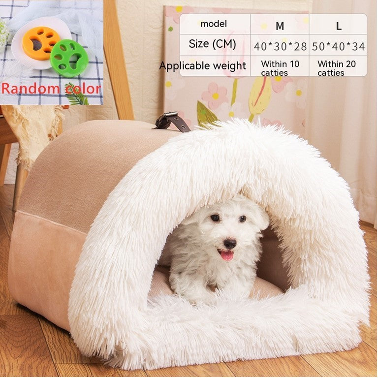 Autumn/Winter Portable Pet Nest | Cozy Dog & Cat Bed