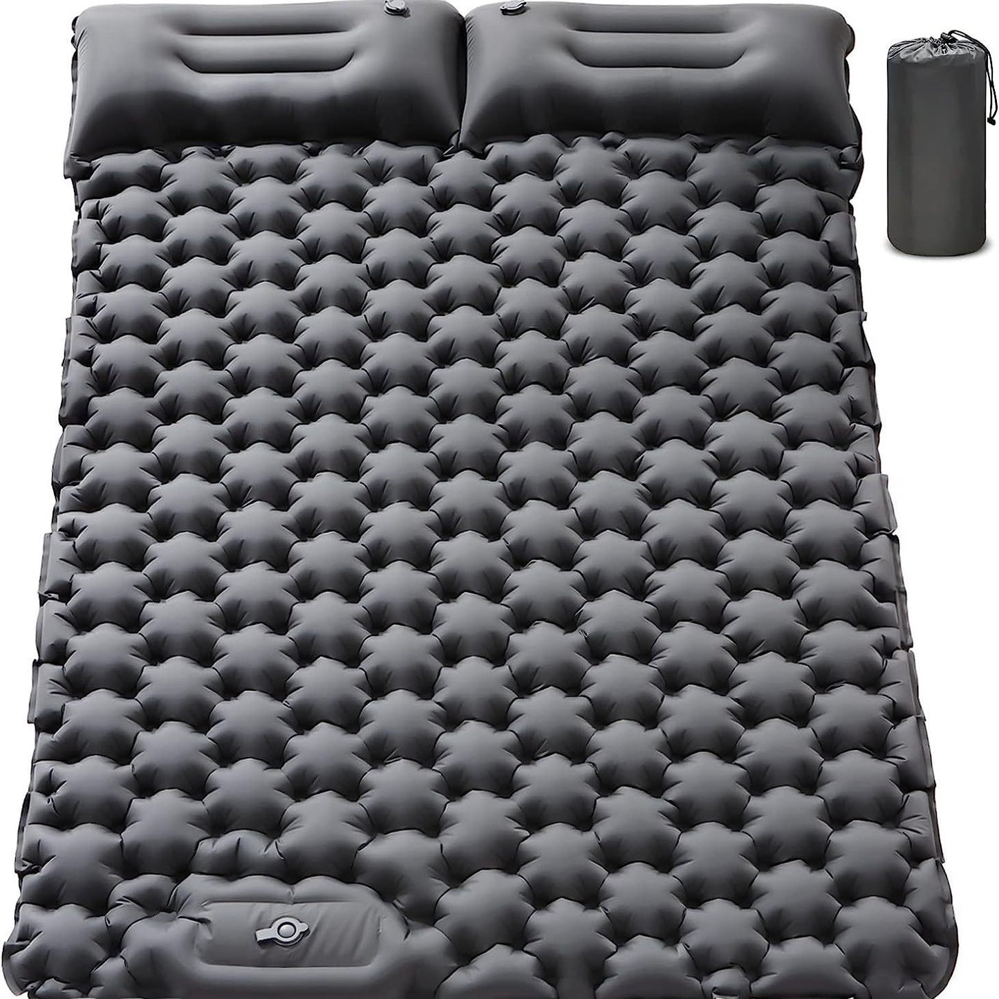 Outdoor Inflatable Cushion Lightweight Portable Outdoor Camping Foot Step Moisture-proof Double Sleeping Mat Lunch Break Car Inflatable Mattress