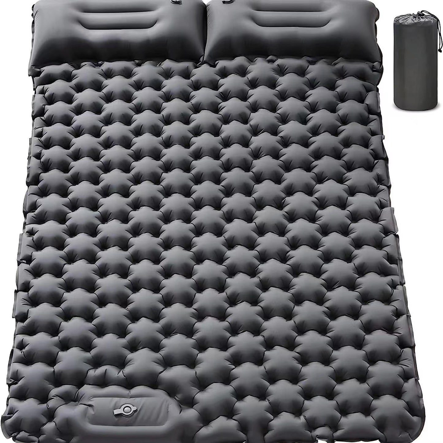 Outdoor Inflatable Cushion Lightweight Portable Outdoor Camping Foot Step Moisture-proof Double Sleeping Mat Lunch Break Car Inflatable Mattress