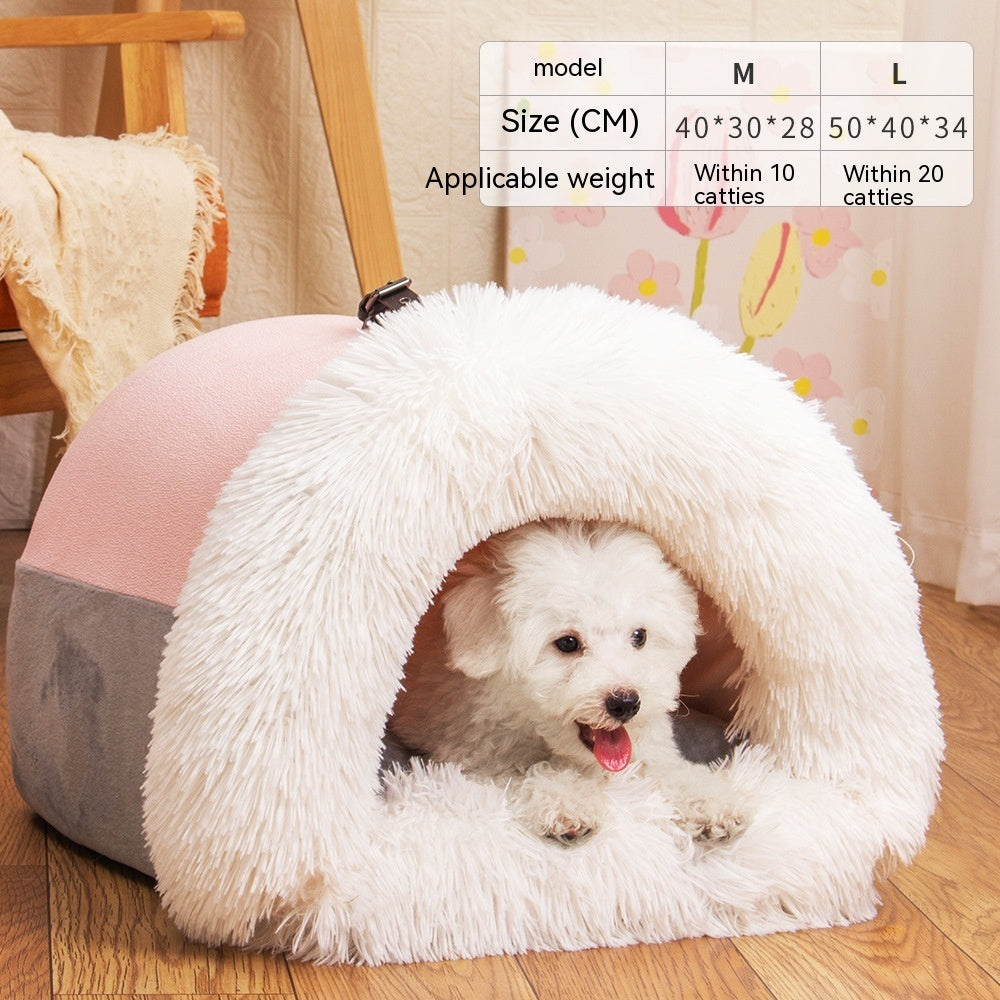 Autumn/Winter Portable Pet Nest | Cozy Dog & Cat Bed