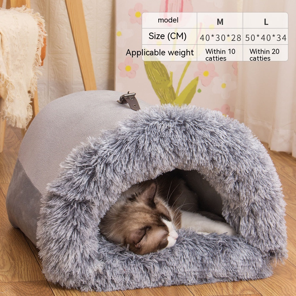 Autumn/Winter Portable Pet Nest | Cozy Dog & Cat Bed