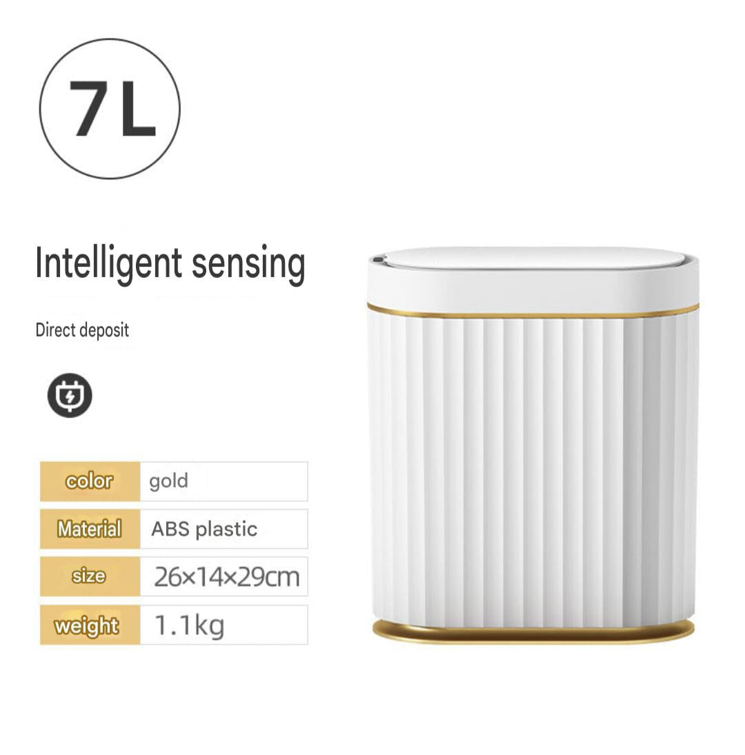 Intelligent Induction Trash Can Automatic Household Toilet Electric Narrow Paper Basket.