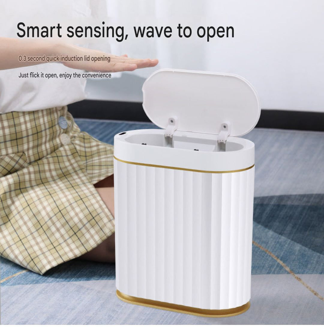 Intelligent Induction Trash Can Automatic Household Toilet Electric Narrow Paper Basket.