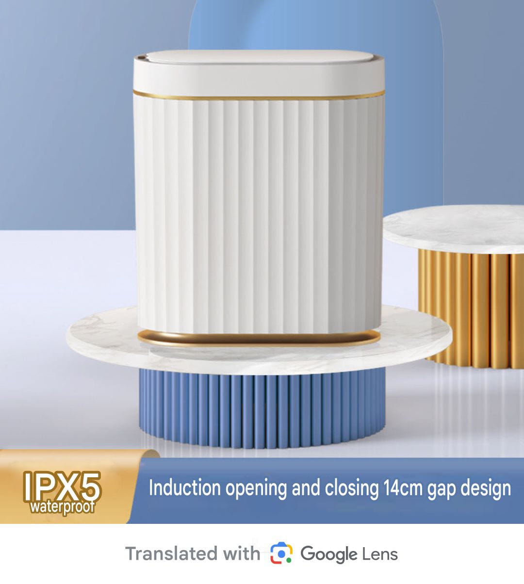 Intelligent Induction Trash Can Automatic Household Toilet Electric Narrow Paper Basket.