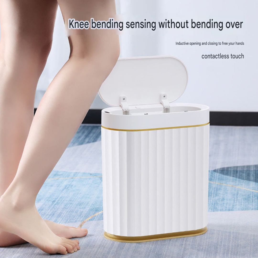 Intelligent Induction Trash Can Automatic Household Toilet Electric Narrow Paper Basket.