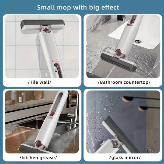 Portable Self-Squeeze Mini Mop – Hand Wash-Free, Strong Absorbent
