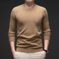 Solid Color Men's Round Neck Long Sleeve Autumn And Winter Leisure Sweater