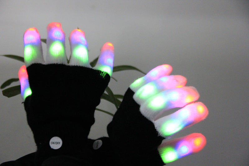 Very Good Brand LED Night Glow Gloves Flash Gloves Entertainment Cheer Glow Gloves