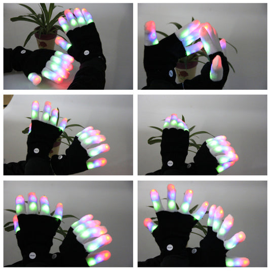 Very Good Brand LED Night Glow Gloves Flash Gloves Entertainment Cheer Glow Gloves