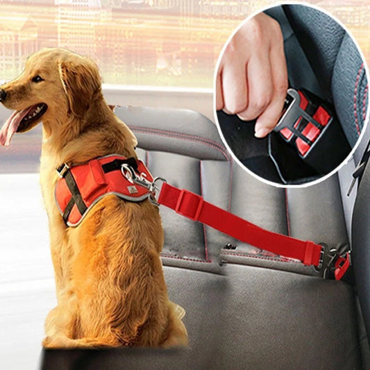 Adjustable Pet Seat Belt & Safety Harness for Cars
