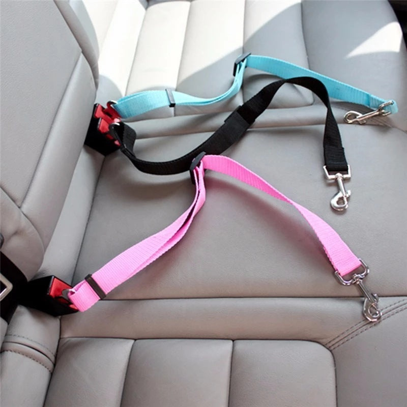 Adjustable Pet Seat Belt & Safety Harness for Cars