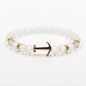 Boat Anchor Volcanic Natural Stone Bracelet