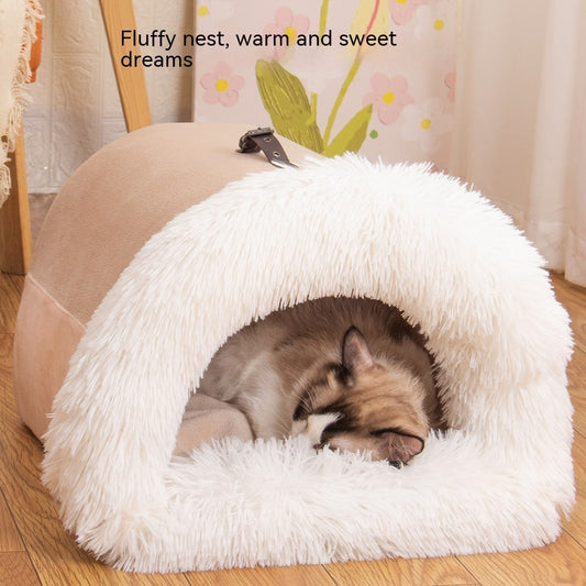 Autumn/Winter Portable Pet Nest | Cozy Dog & Cat Bed