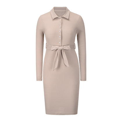 Women New Western Mid-length Pullover Knitted Dress.