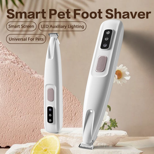 Rechargeable Pet Hair Trimmer | LED Precision & Waterproof