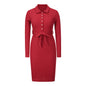 Women New Western Mid-length Pullover Knitted Dress.