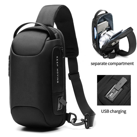 New Style Chest Bag Men&#039;s Printable Logo Multifunctional Waterproof Men&#039;s Bag Casual Satchel Shoulder Crossbody Bag Men&#039;s Chest Bag