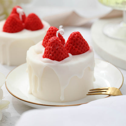 Cake Strawberry Aromatherapy Candle Creative Gift Gift Birthday Decoration Ornaments