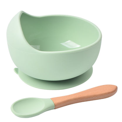Food-grade Children&#039;s Feeding Tableware Silicone Food Bowls Spoons