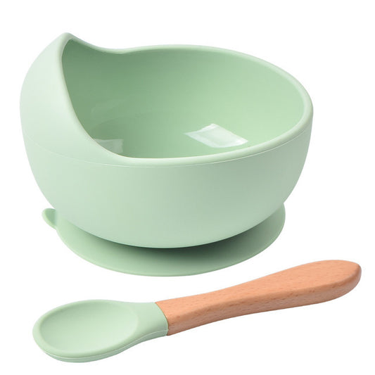 Food-grade Children&#039;s Feeding Tableware Silicone Food Bowls Spoons