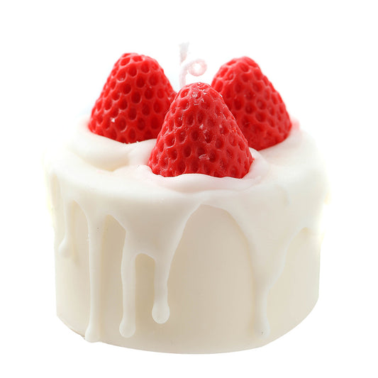 Cake Strawberry Aromatherapy Candle Creative Gift Gift Birthday Decoration Ornaments