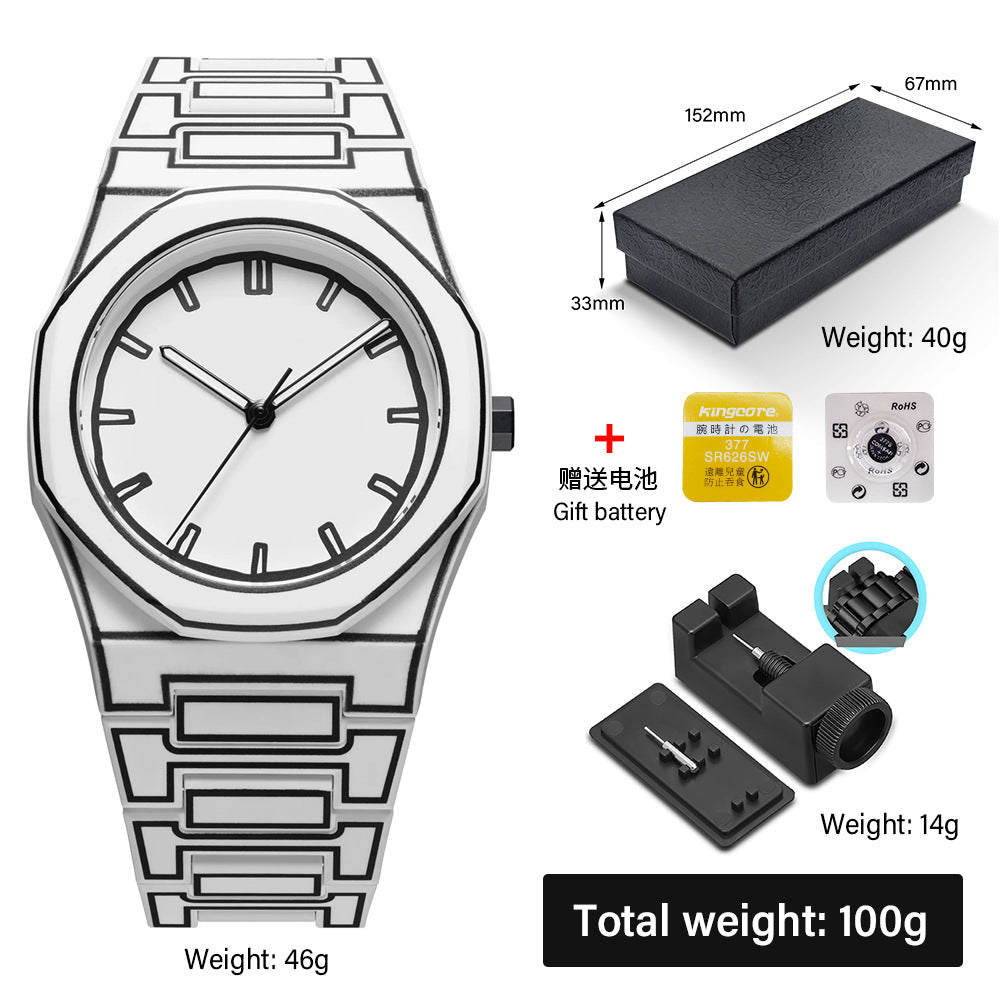 Watch Men&#039;s Advanced Sense Waterproof Women&#039;s Watch Explosions Plastic Men&#039;s Quartz Watch