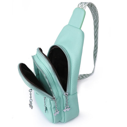 All-match Casual Bag Women&#039;s 2023 New Fashion Pu Chest Bag Women&#039;s Shoulder Crossbody Bag Large Capacity Lightweight Chest Bag