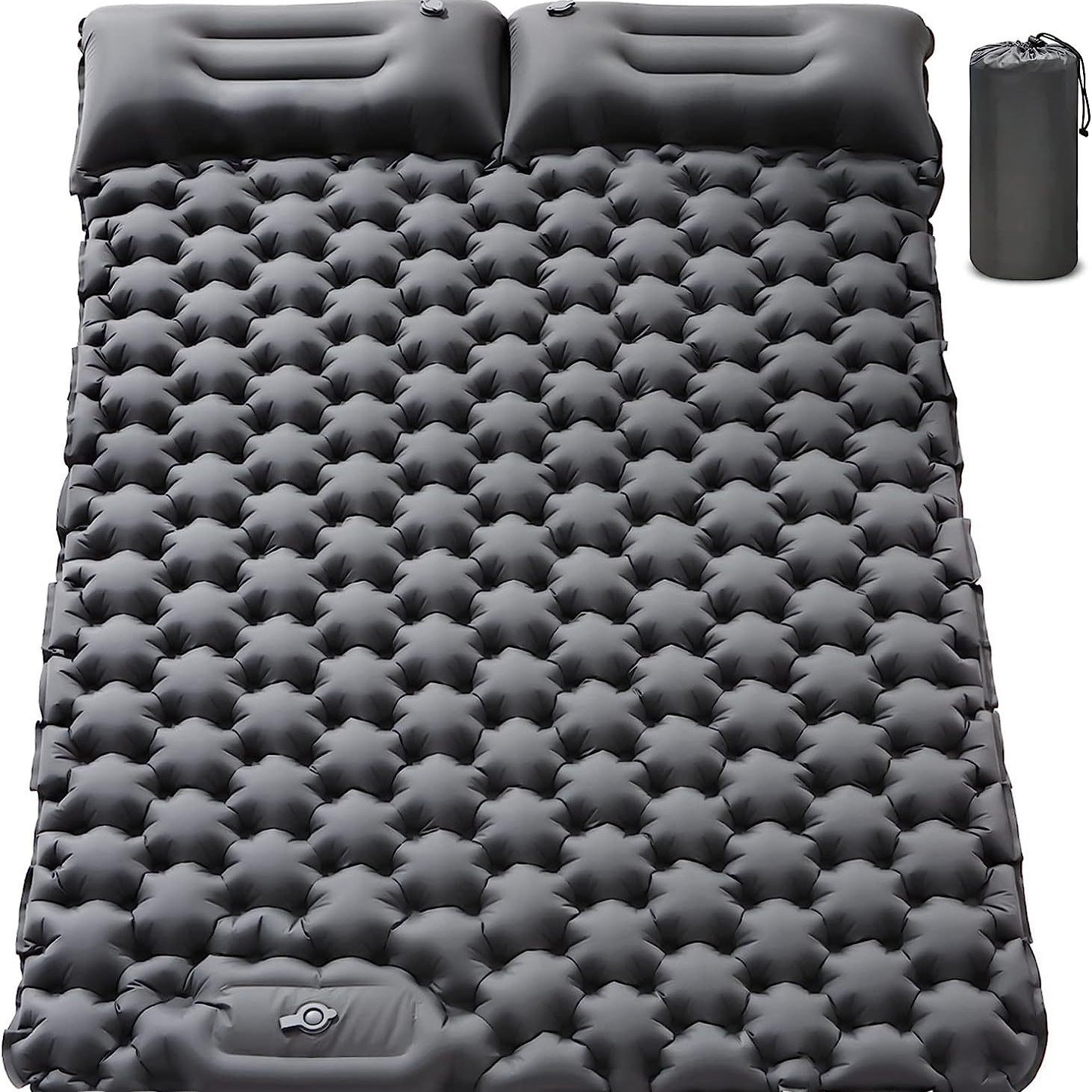 Outdoor Inflatable Cushion Lightweight Portable Outdoor Camping Foot Step Moisture-proof Double Sleeping Mat Lunch Break Car Inflatable Mattress