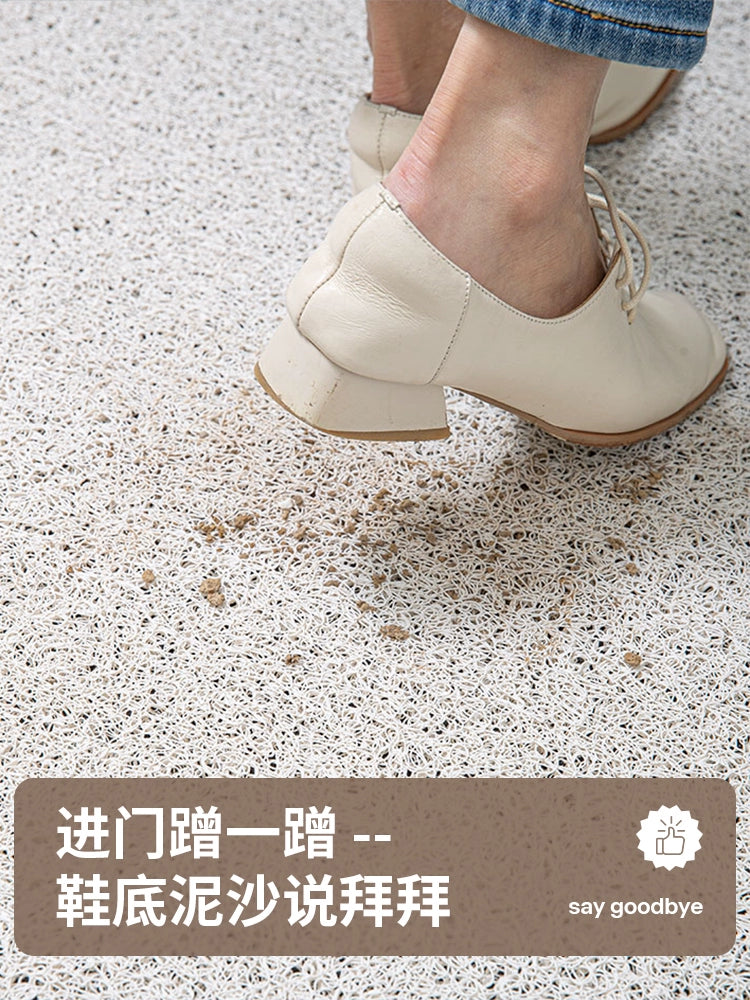 Household Entrance Door Floor Mat Silk Circle Floor Mat