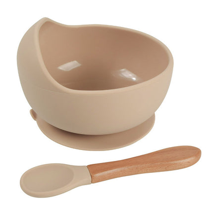 Food-grade Children&#039;s Feeding Tableware Silicone Food Bowls Spoons