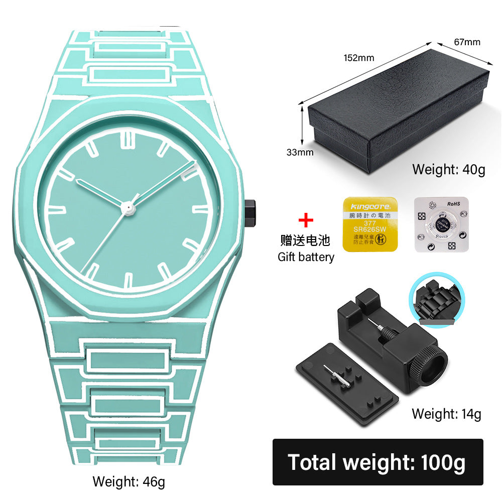 Watch Men&#039;s Advanced Sense Waterproof Women&#039;s Watch Explosions Plastic Men&#039;s Quartz Watch