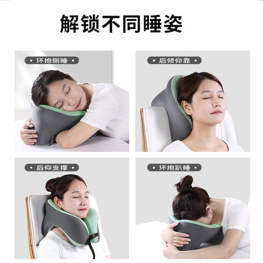 Cross-border U-shaped Nap Pillow Office Artifact Sleeping Lying Pillow Student Lying Table Sleeping Lunch Break Pillow Storage