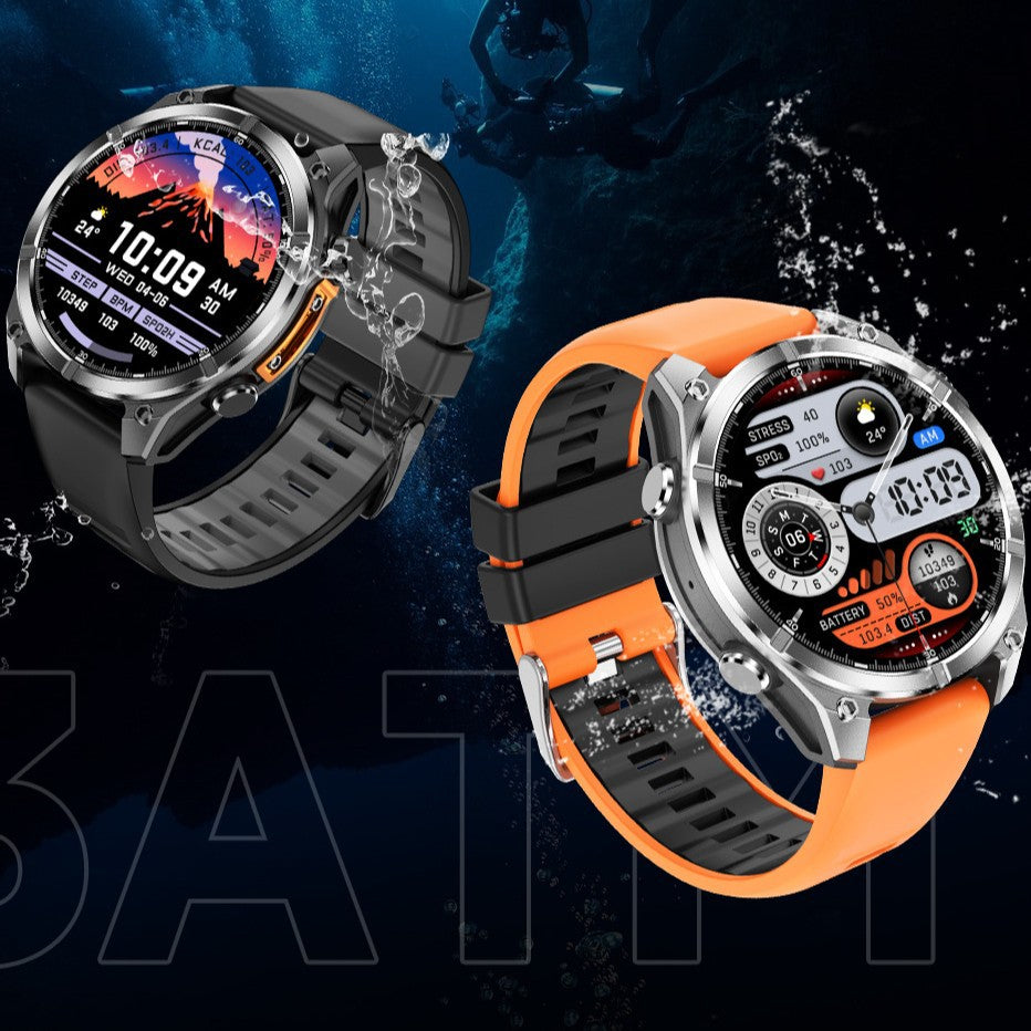 HD300 Bluetooth Smart Watch Outdoor Depth Waterproof Diving 30 M AMOLED Screen
