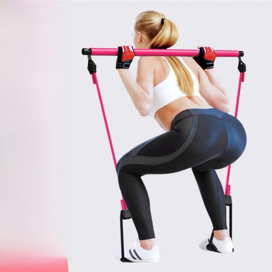 Pilates Stick Multifunctional Fitness Stick Yoga Pilates Equipment Home Elastic Exercise Training Hip Pull Rope