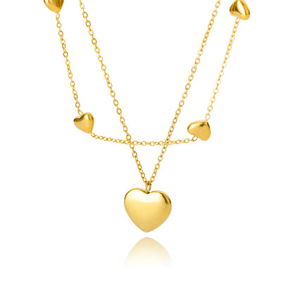 Zircon Heart & Star Choker Necklace – Wedding Gift