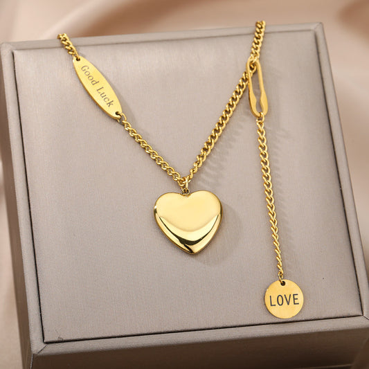 Zircon Heart & Star Choker Necklace – Wedding Gift