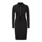 Women New Western Mid-length Pullover Knitted Dress.